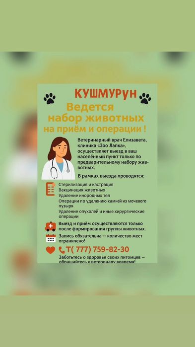 Ветеринарные услуги