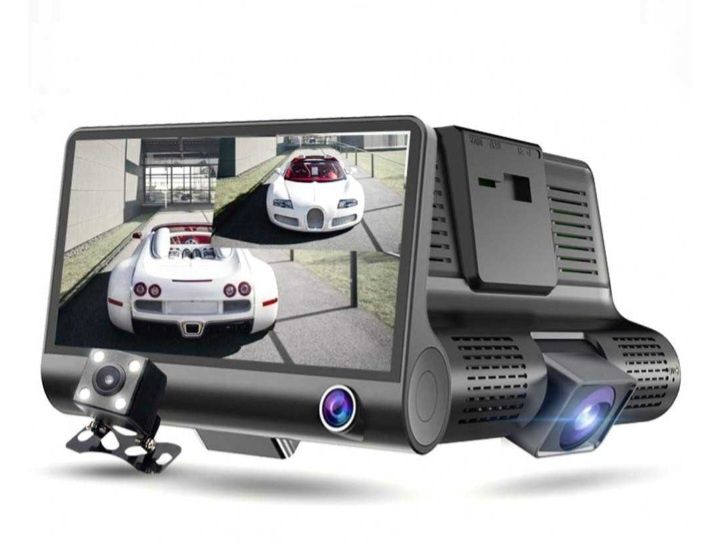 Видеорегистратор за кола с 3 камери
