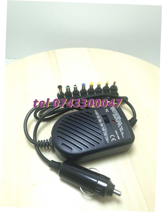 Incarcator Universal Pentru Laptop Pentru Auto Alimentare La 12v