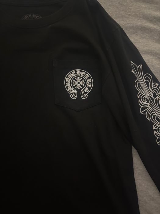 Chrome Hearts bluza cu maneca lunga neagra marime M