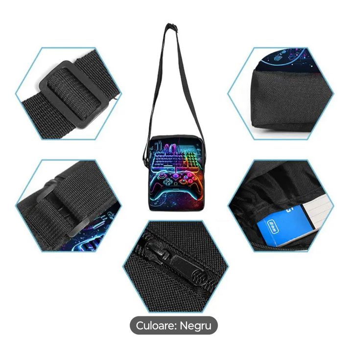 Set ghiozdan școală 3 piese