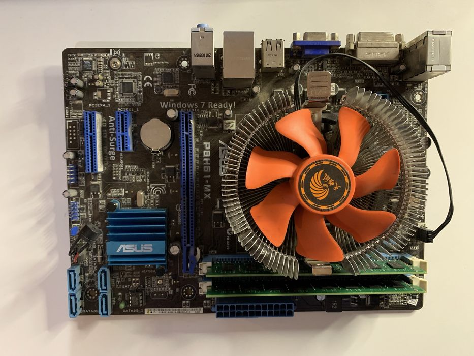 Материнская плата, процессор, кулер