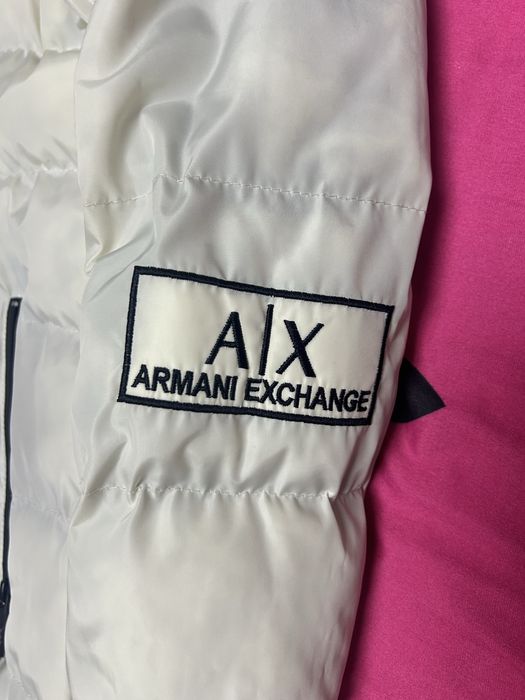 Geaca armani barbati alba L