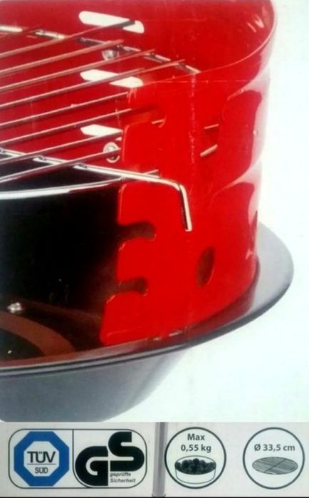 Grtar rotund ⊙ 33 Cm cu 3 picioare demontabil NOU - 45 Lei