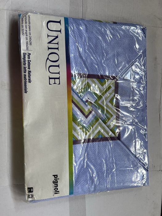 OFERTĂ URGENTĂ  Set lenjerie pat dublu UNIQUE – bumbac 100% – nou