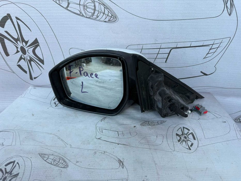 Oglindă Retrovizoare Stânga Electrică 12 Pini Jaguar F-Pace HK8317E699CAA / [2016-2026] / (5C3)