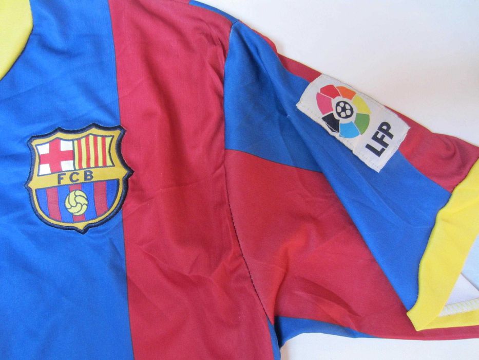 Tricou fotbal copil, Messi, Barcelona, masura S, Nike poliester produs oficial Barcelona stare f. buna