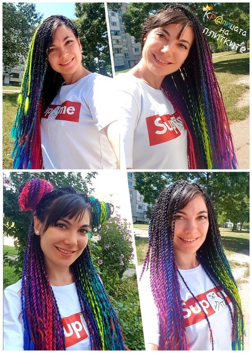 Плитки и туистъри с канекалон, прежда или само с Вашата коса