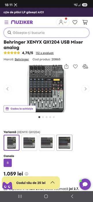 Vand Consola DJ,mixer pasiv si boxe active