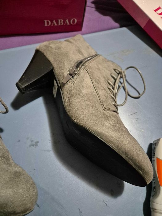 Ghete / Botine dama BPC Selection, imitatie piele, 42, purtati o data