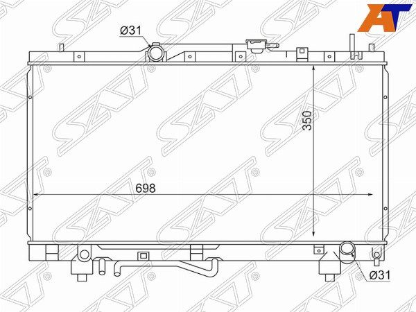 Радиатор Toyota Corona