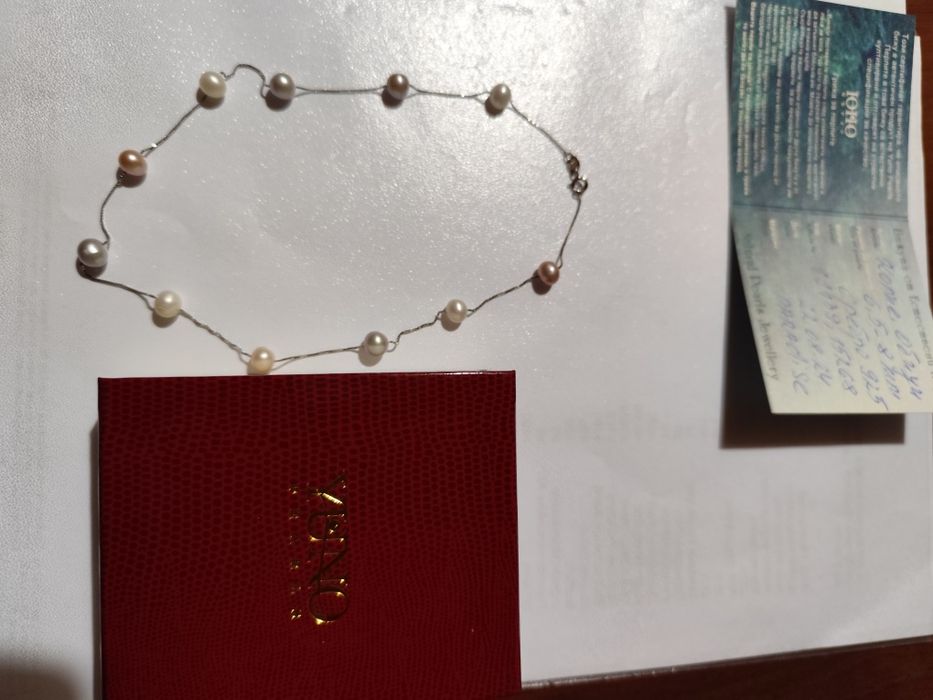 Колие и обици Juno Pearls, Сребро 925