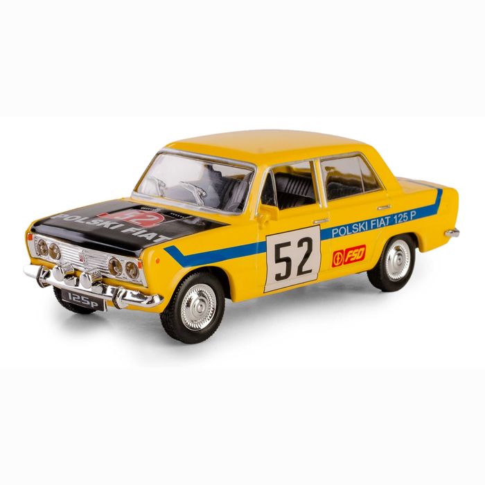 Masinuta Fiat 125P Galben raliu 1:43