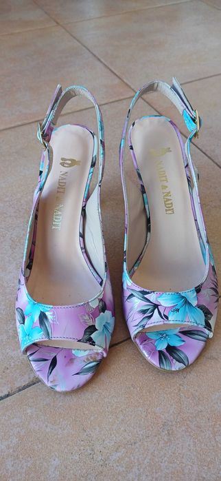 Сандали Nadit & Nadit ЕСТЕСТВЕНА Кожа Рисувани! НОВИ! №36