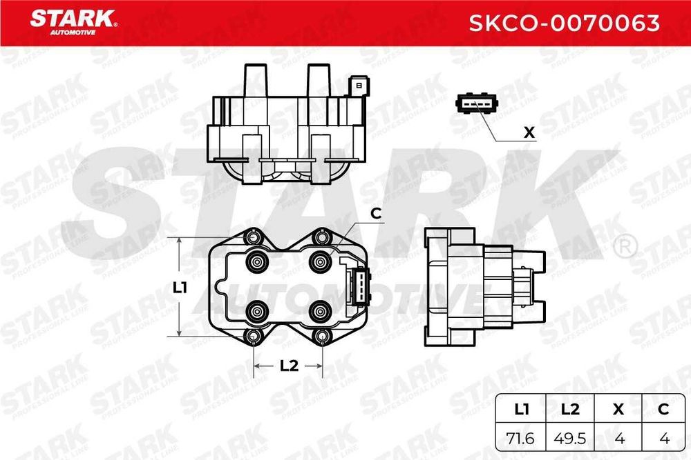 Запалителна бобина /КОМУТАТОР/ STARK SKCO-0070063