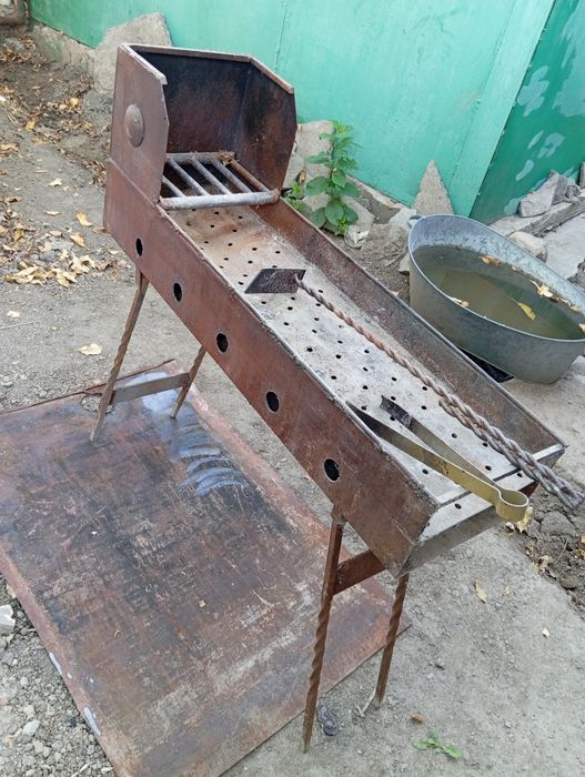 Мангал железный бу
