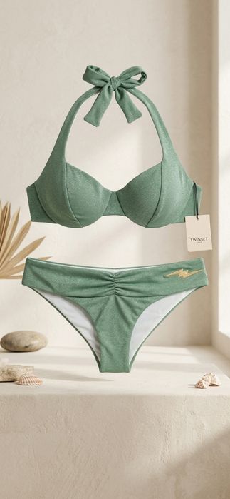 Бански Twinset,люрекс XS,S,M,ново с етикет и пликче!