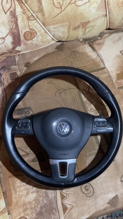 Volan complet cu comenzi padele si airbag golf 6 passat