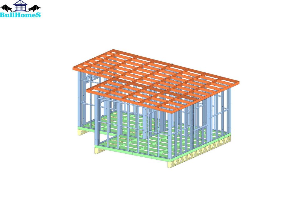 Къща,Бунгало,Преместваема къща,Сглобяеми къщи,Модулни,Жилищни-33.50м²