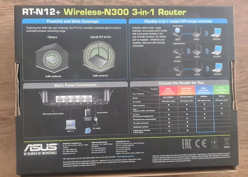 Vand router 3in1 wireless Asus