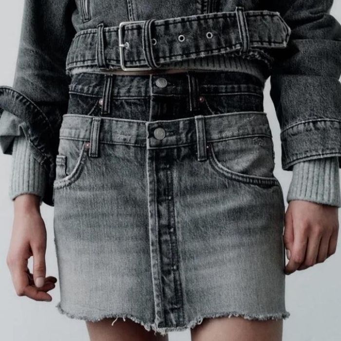 Деним пола Зара Zara