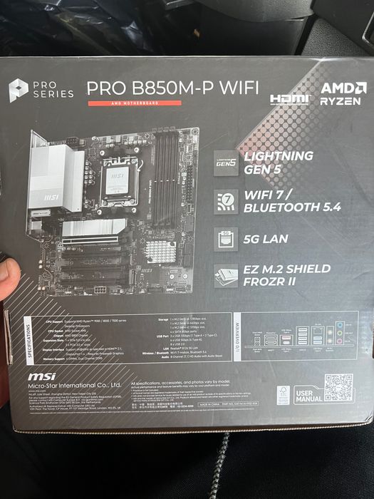 Placa de baza MSI PRO B850M-P WIFI - Socket AM5 motherboard