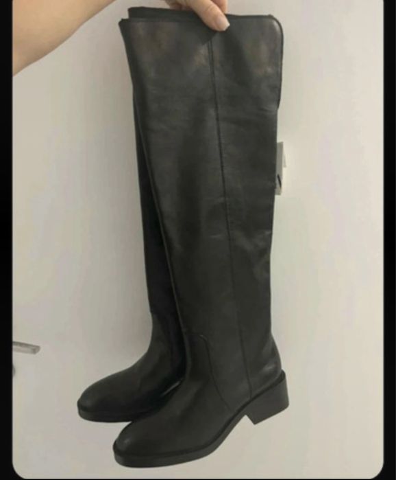 Cizme de  piele. Zara 37