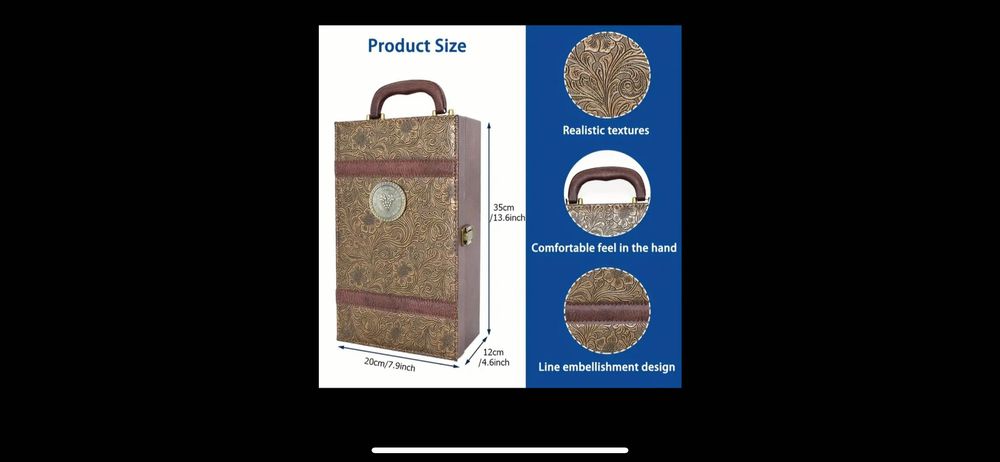 Луксозна подаръчна кутия за вино с принадлежности