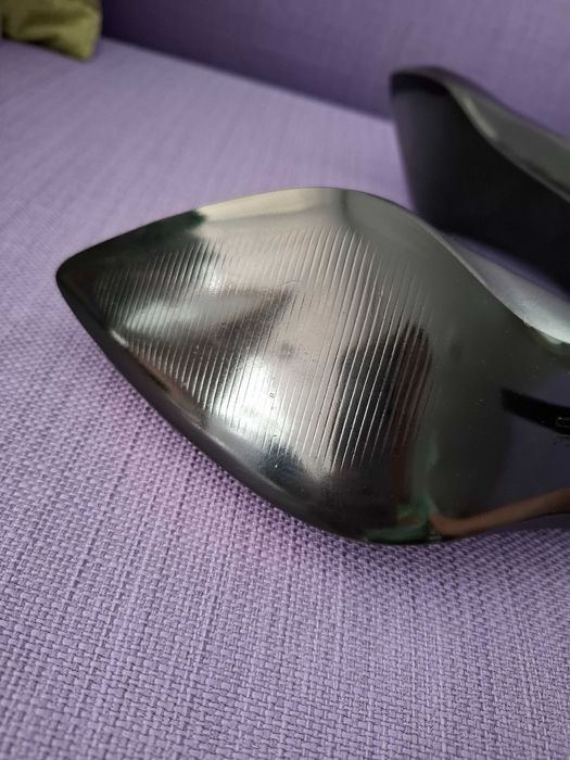 Vand stiletto negri NOI, piele, facuti la comanda