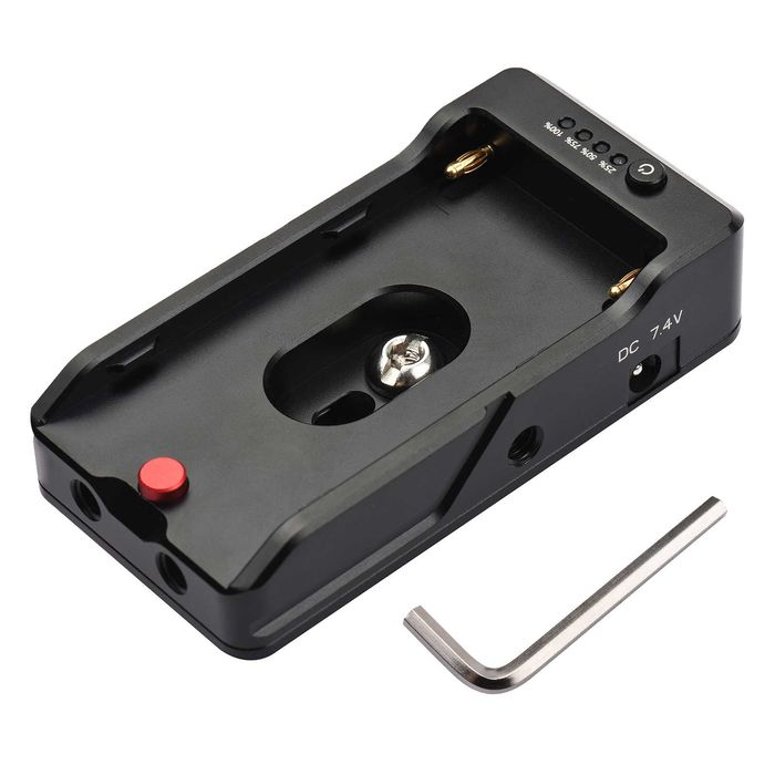 Адаптерна плочка за батерии NP-F570 NP-F770 NP-F970 с индикатор