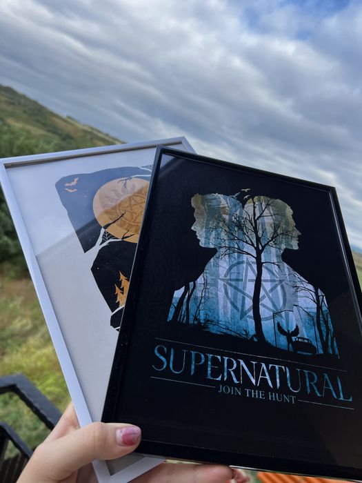 Set de 2 tablouri cu imagini Supernatural