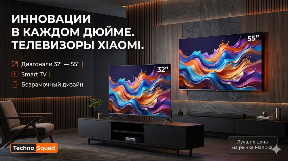 Телевизор/Televizor Xiaomi 32/43/50/55  Qled 60-120hz Android-Smart TV