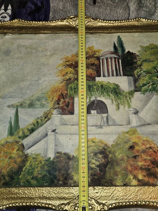 Tabloul pictat este foarte bine păstrat