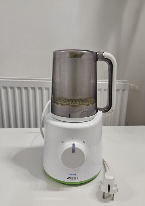 Aparat de gatit cu abur si blender 2 in 1 Philips Avent SCF870/22,  pahar gradat, 1 viteza
