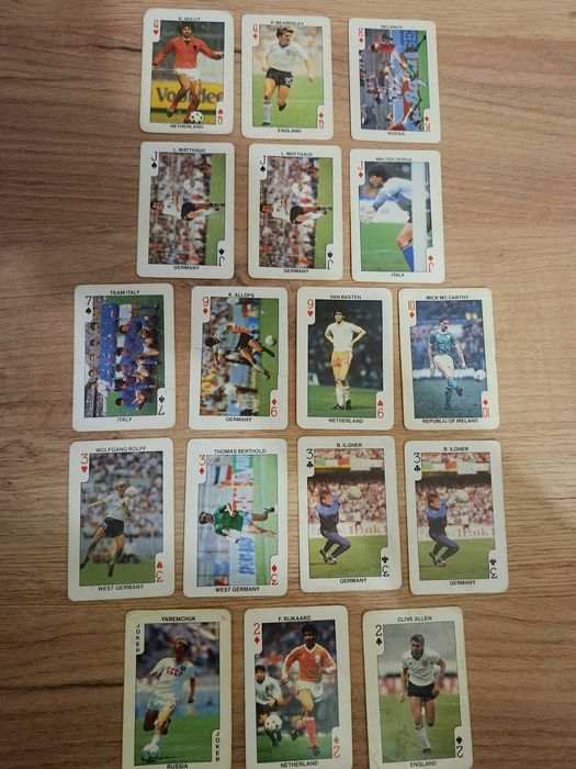 Колекционерски карти с футболисти Евро 88