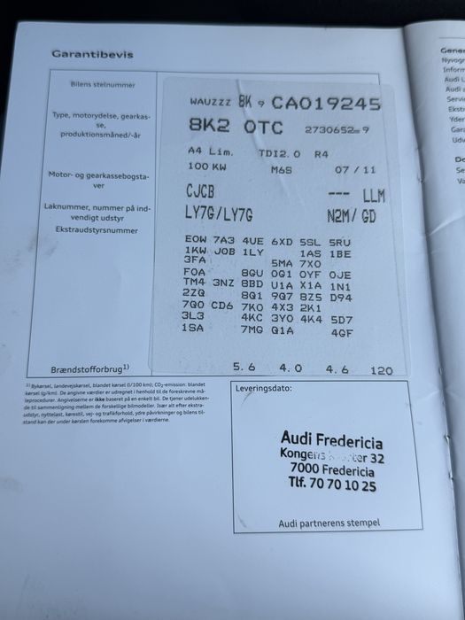 Audi A4 B8  2011