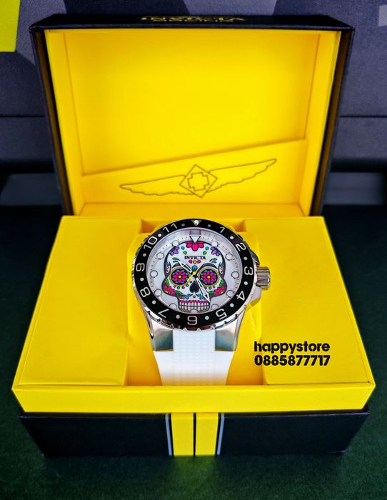 INVICTA Muertos White 50 mm, Инвикта нов ръчен часовник
