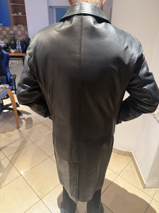 Haina lunga piele naturala Gianfranco Ferre, masura 56, stare perfecta