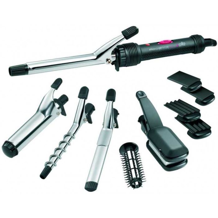 Rowenta Elite Маша преса за къдрене и изправяне на коса с 8 приставки