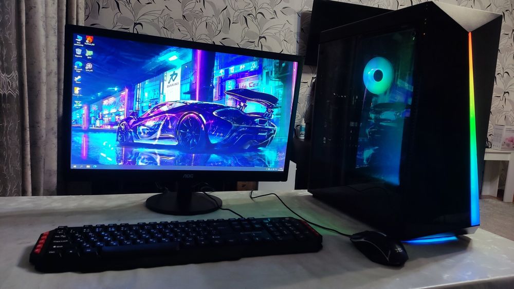 Игровой ПК i5-7600 Gtx 1050ti 4Gb LCD22"
