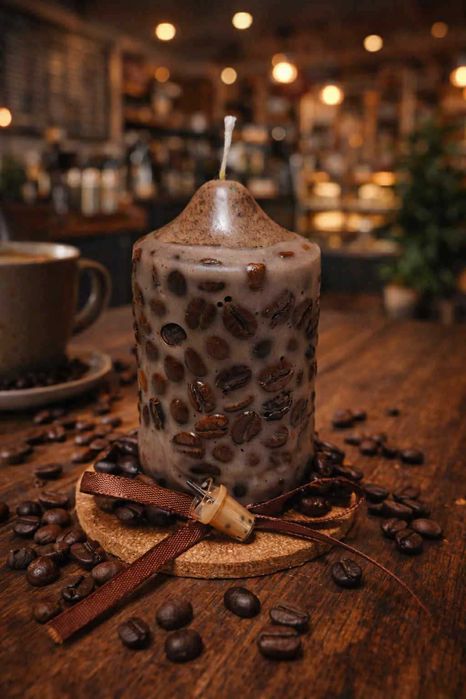 Ароматна свещ с кафени зърна + други видове