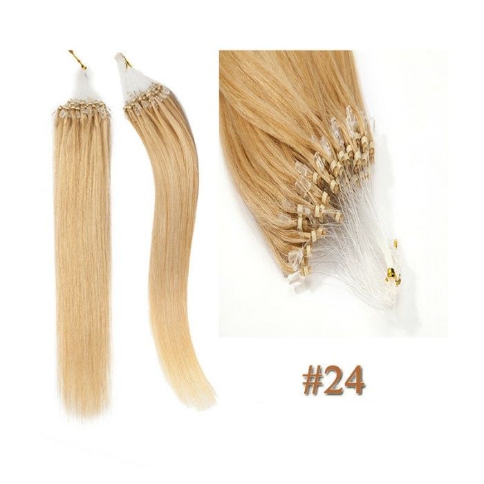 Висококачествена индийска коса с микро ринг