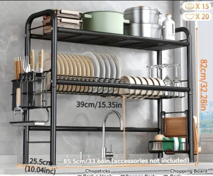 Vând suport vase reglabil pe 2 nivele nou