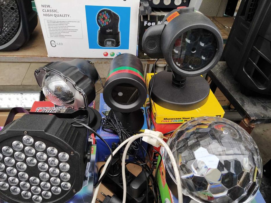 Украса, светлинен ефект, лед led коледни светлини,диско ефект,сценично