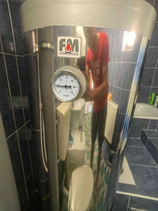 Boiler de inox cu soba