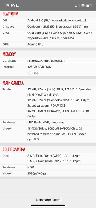 Смартфон Lg v50 5G