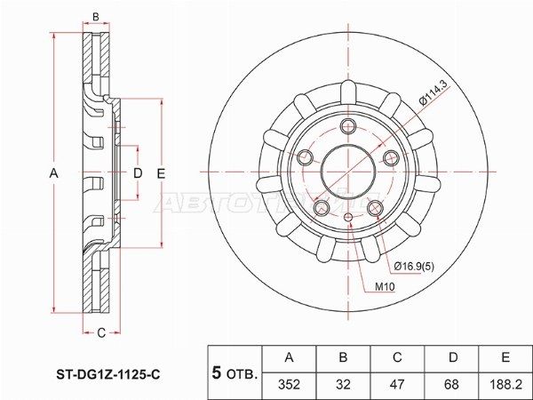 Диск тормозной Ford Explorer