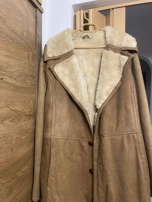 Cojoc barbatesc bej!Este ca nou! Lungime scurt!