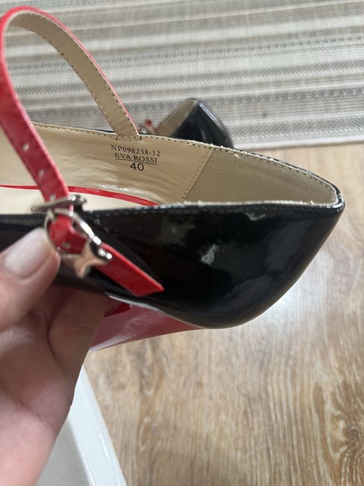 Туфли с удобным каблуком 40 размер