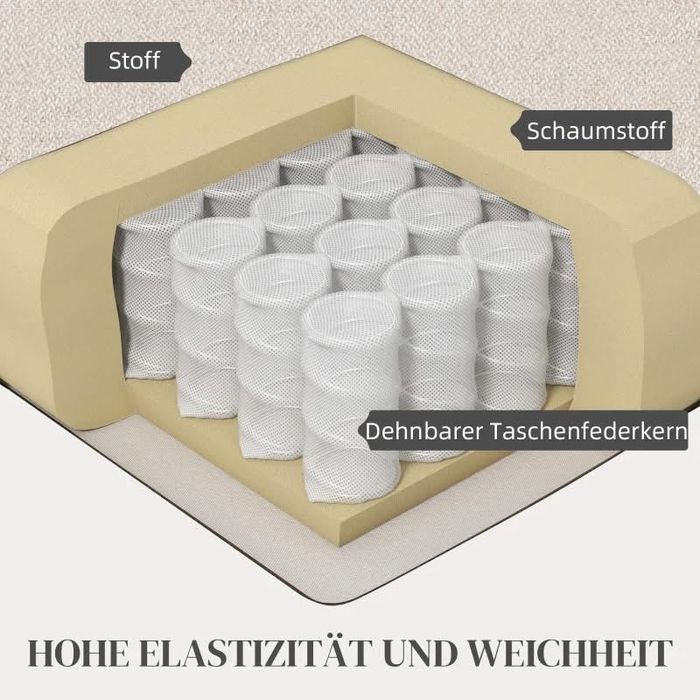 Тапициран фотьойл HOMCOM